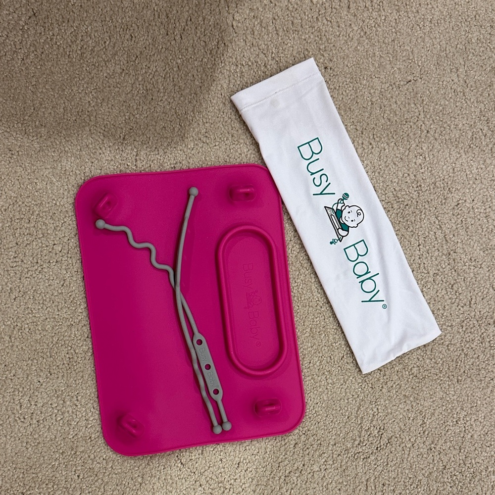 Busy Baby Pink Silicone Placemat